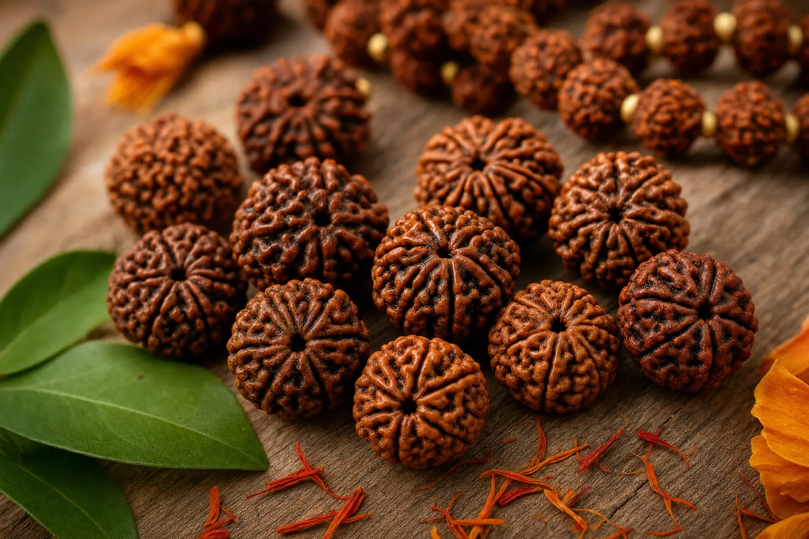 Rare Rudraksha forms — Gauri Shankar, Trijuti, Ganesh