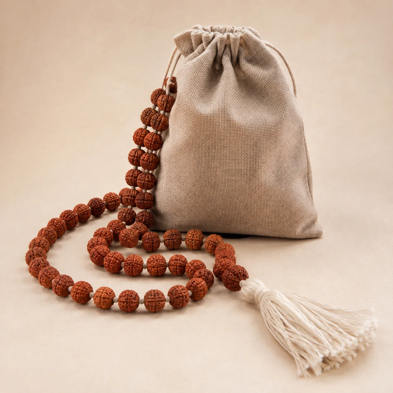 18 mm Japa Mala — 108 Beads — custom rudraksha mala from Kathmandu