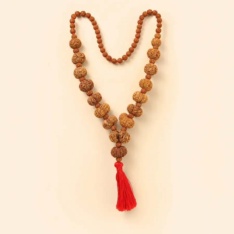 Mangal Siddha Mala — authentic Nepali Rudraksha from Kathmandu